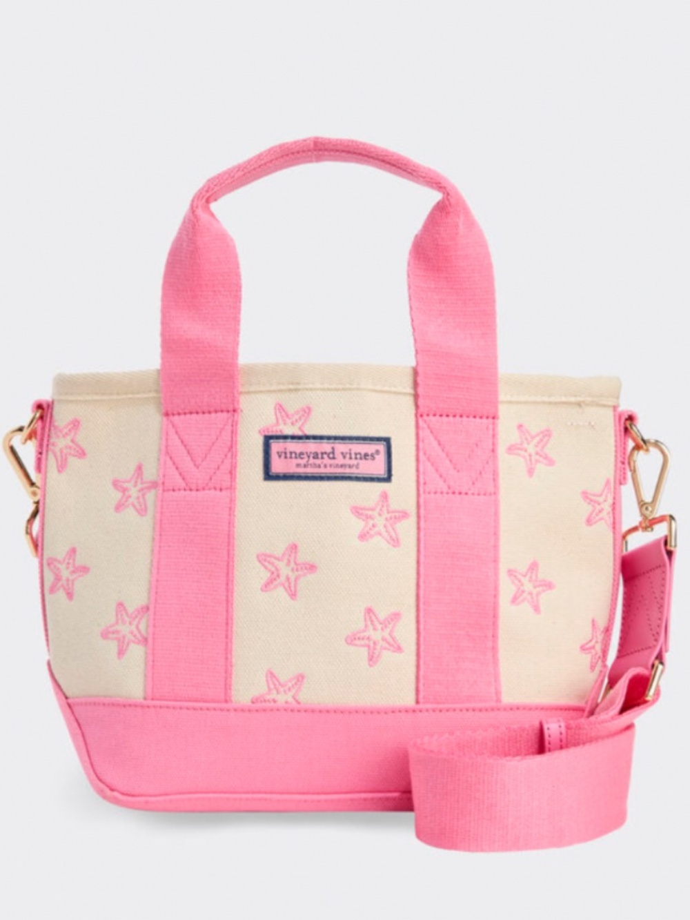 NWT Vineyard Vines Mini Embroidered Heritage Tote in Bahama Breeze